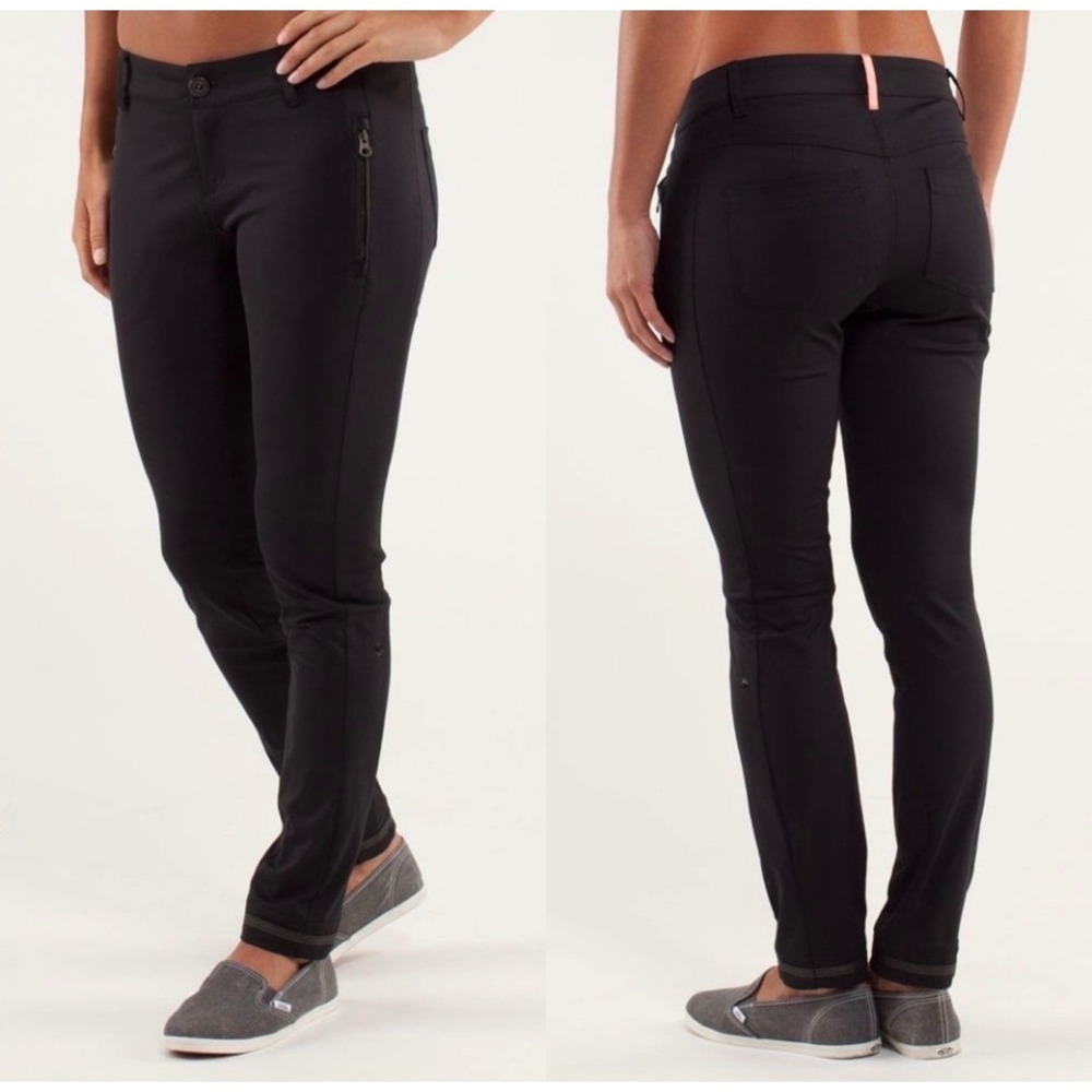 Lululemon Out & About Commuter Pants Black Size 6 W5A84S